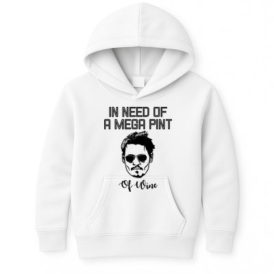 In Need Of A Mega Pint Of Wine Funny Kids Hoodie