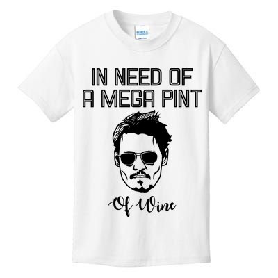 In Need Of A Mega Pint Of Wine Funny Kids T-Shirt