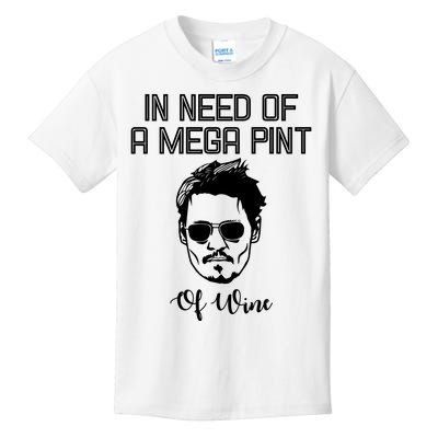 In Need Of A Mega Pint Of Wine Funny Kids T-Shirt