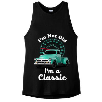 I'm Not Old I'm A Classic Vintage Car Ladies PosiCharge Tri-Blend Wicking Tank