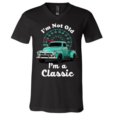 I'm Not Old I'm A Classic Vintage Car V-Neck T-Shirt