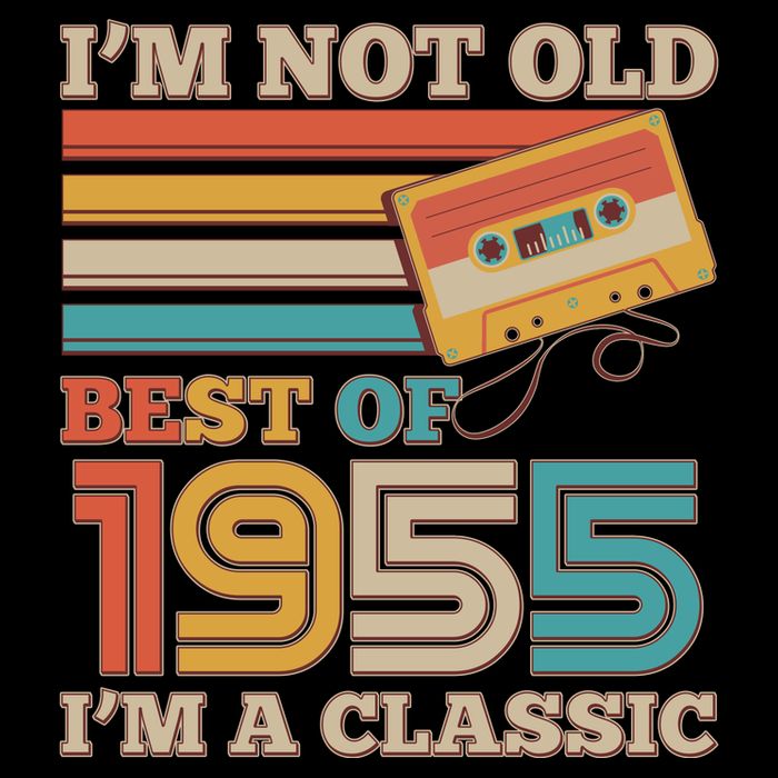 Im Not Old Best Of 1955 Im A Classic 70th Birthday Baby Bodysuit