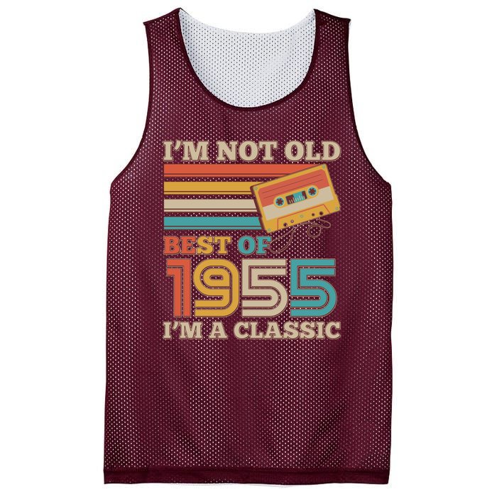 Im Not Old Best Of 1955 Im A Classic 70th Birthday Mesh Reversible Basketball Jersey Tank