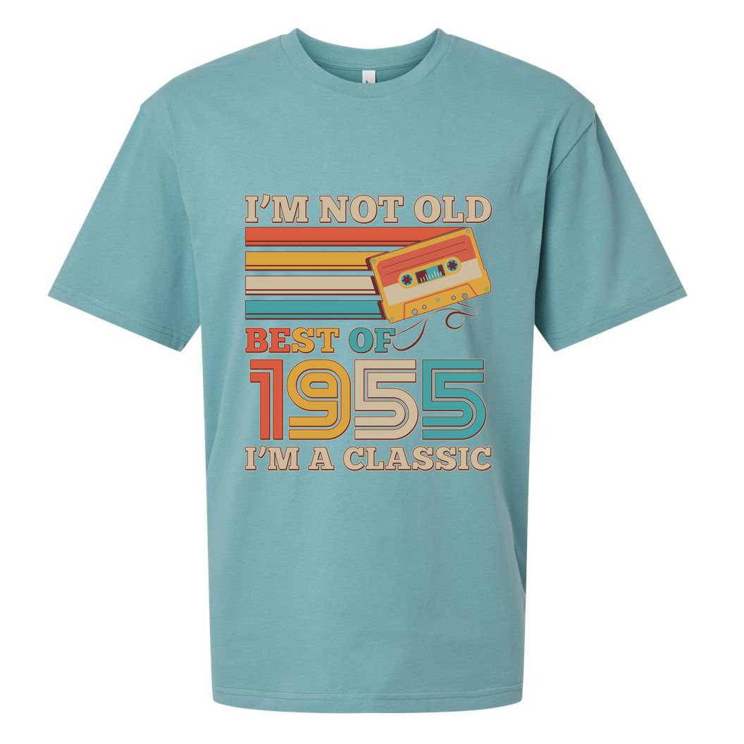 Im Not Old Best Of 1955 Im A Classic 70th Birthday Sueded Cloud Jersey T-Shirt