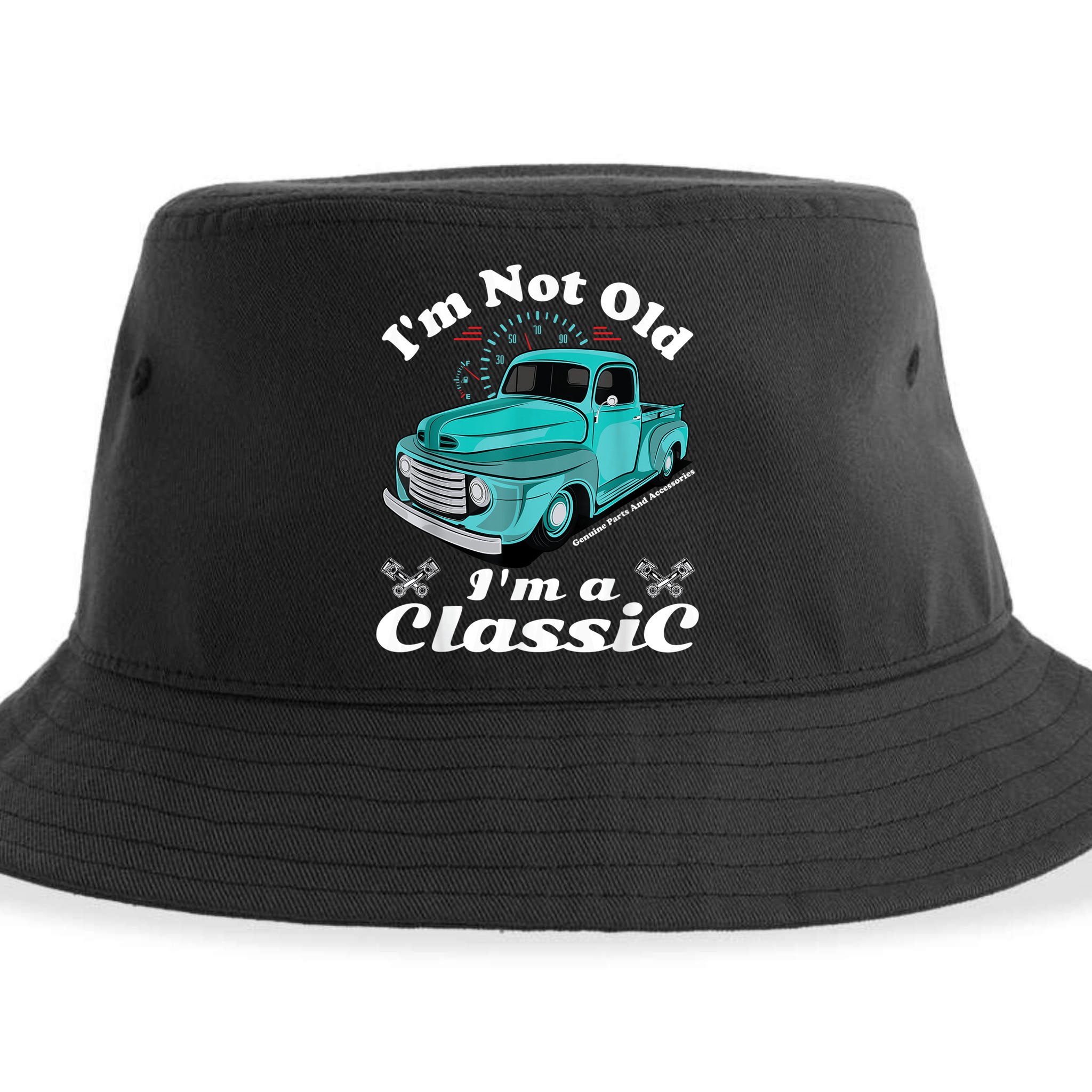 I'm Not Old I'm A Classic Vintage Car Truck Birthday Shirt Sustainable Bucket Hat