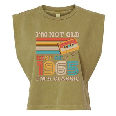 Im Not Old Best Of 1965 Im A Classic 60th Birthday Garment-Dyed Women's Muscle Tee