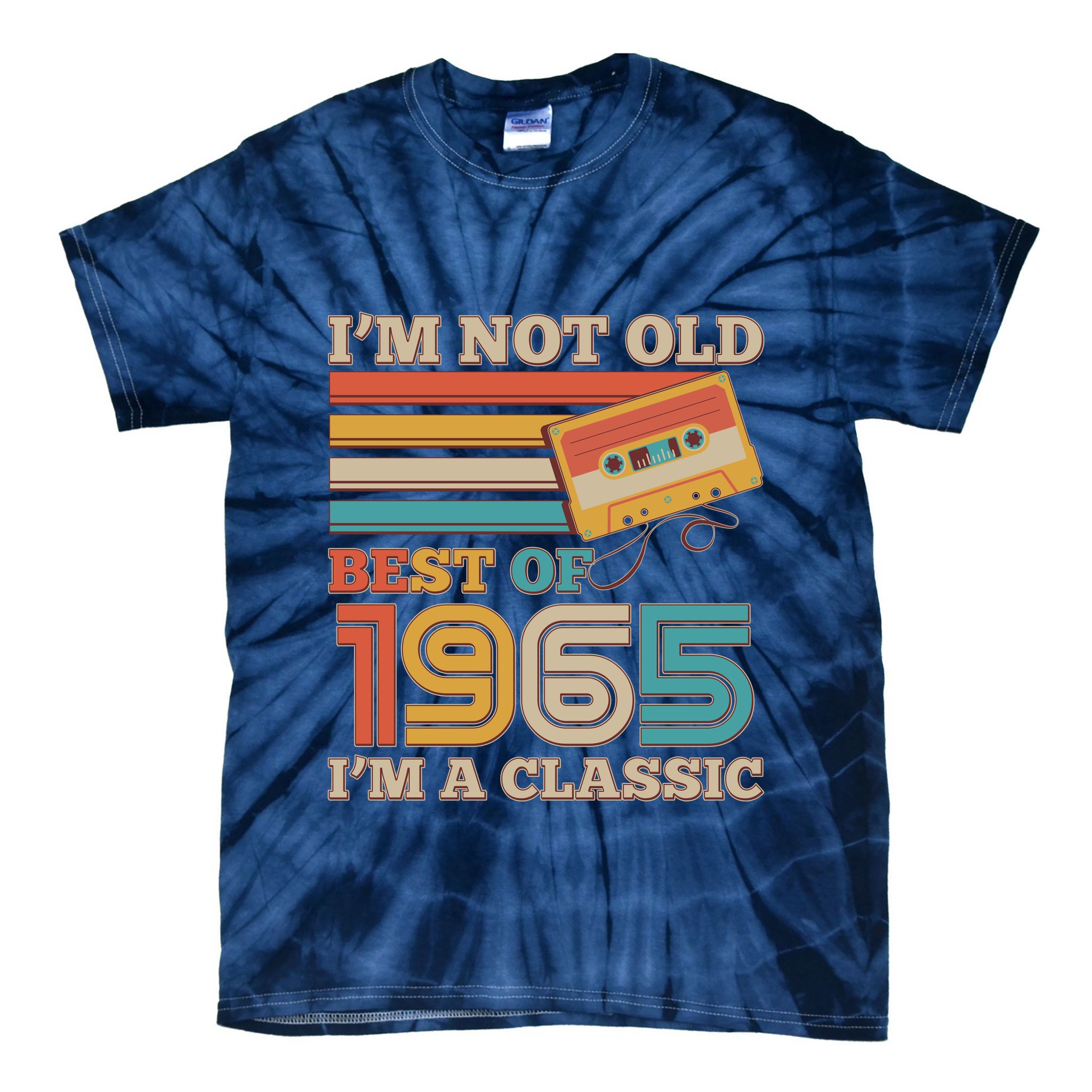 Im Not Old Best Of 1965 Im A Classic 60th Birthday Tie-Dye T-Shirt