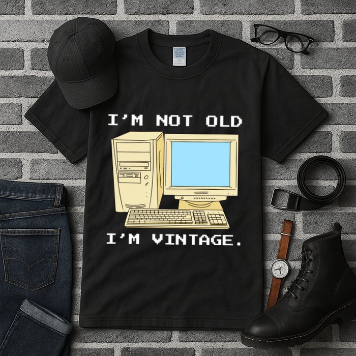 I'm Not Old I'm Vintage Funny Computer Tall T-Shirt