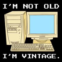 I'm Not Old I'm Vintage Funny Computer 16 in Basic Backpack