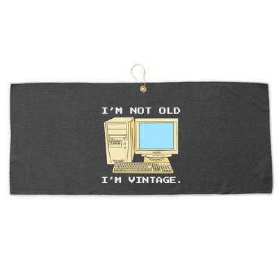 I'm Not Old I'm Vintage Funny Computer Large Microfiber Waffle Golf Towel