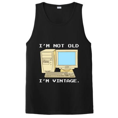 I'm Not Old I'm Vintage Funny Computer PosiCharge Competitor Tank