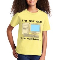 I'm Not Old I'm Vintage Funny Computer Kids T-Shirt