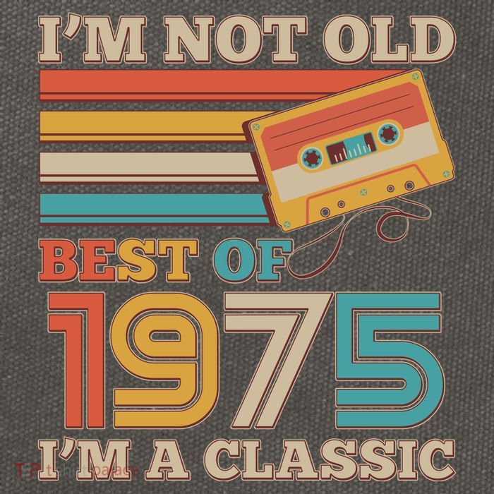 Im Not Old Best Of 1975 Im A Classic 50th Birthday Cotton Canvas Backpack