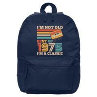 Im Not Old Best Of 1975 Im A Classic 50th Birthday 16 in Basic Backpack