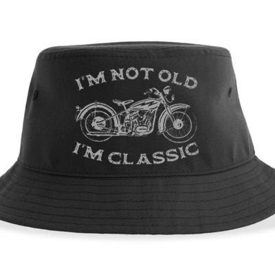 Im Not Old Im Classic Funny Motorcycle Bike Sustainable Bucket Hat