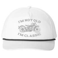 Im Not Old Im Classic Funny Motorcycle Bike Snapback Five-Panel Rope Hat