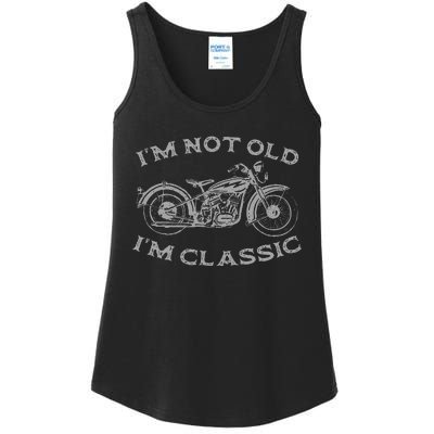 Im Not Old Im Classic Funny Motorcycle Bike Ladies Essential Tank