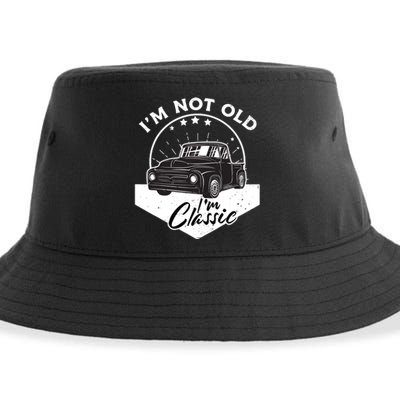 IM Not Old IM Classic Vintage Car Truck Birthday Sustainable Bucket Hat