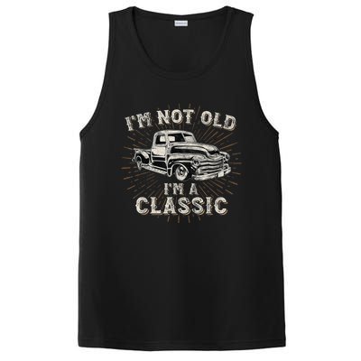 I'm Not Old I'm Classic Retro Truck Distressed Design PosiCharge Competitor Tank