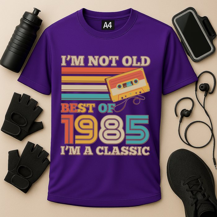 Im Not Old Best Of 1985 Im A Classic 40th Birthday Cooling Performance Crew T-Shirt
