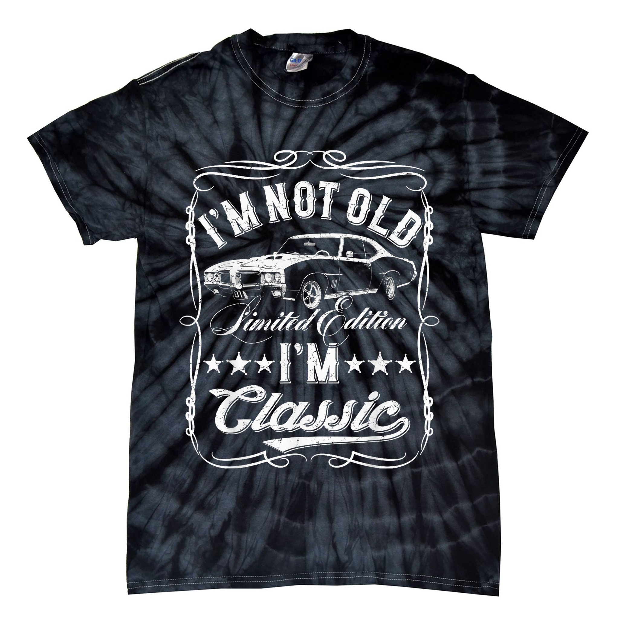 I'M Not Old I'M Classic Car Vintage S & Cars Tie-Dye T-Shirt