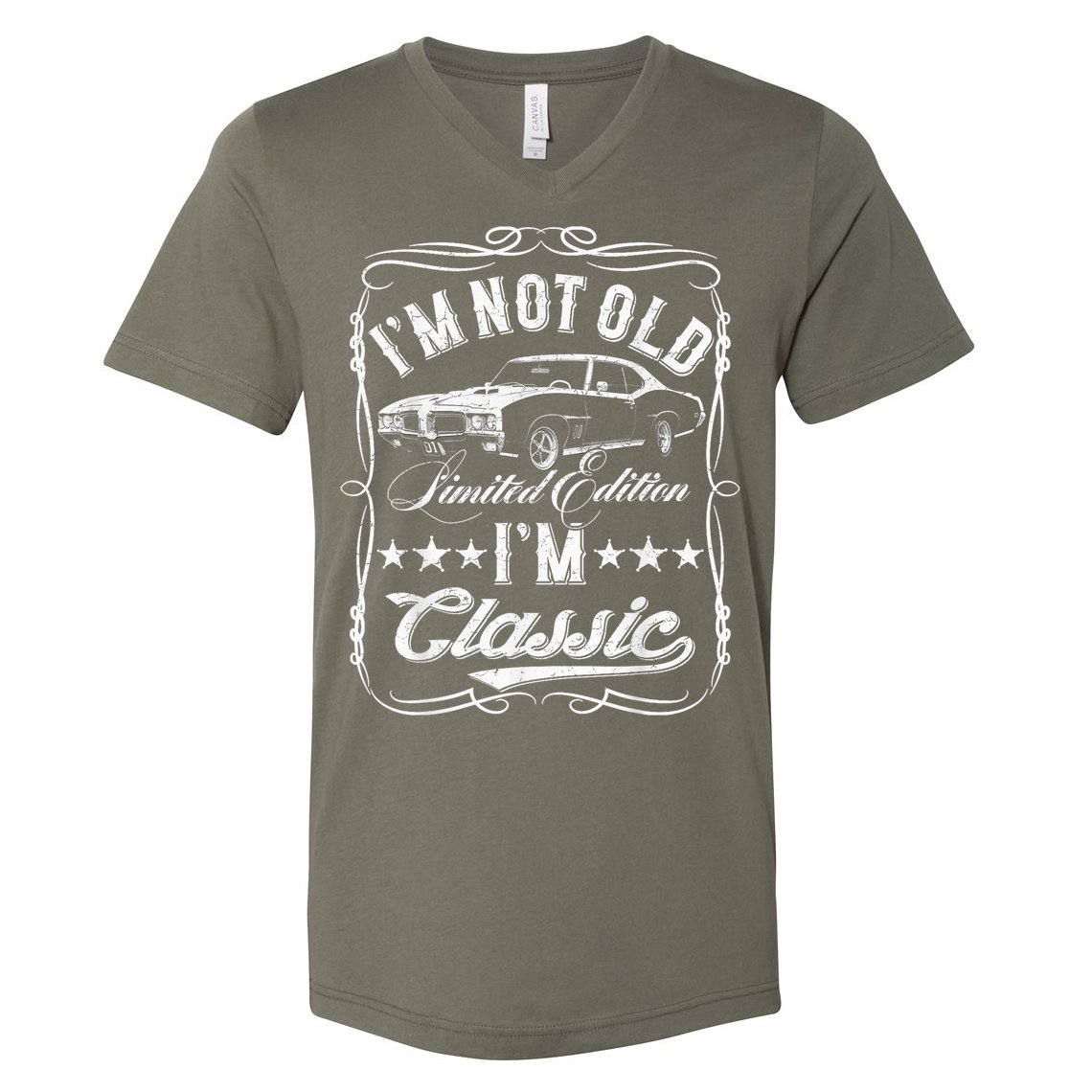I'M Not Old I'M Classic Car Vintage S & Cars V-Neck T-Shirt