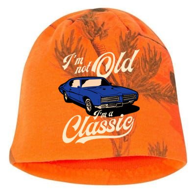 IM Not Old IM A Classic Vintage Muscle Car Birthday Gift Kati - Camo Knit Beanie