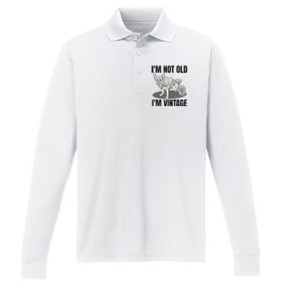 IM Not Old IM Performance Long Sleeve Polo