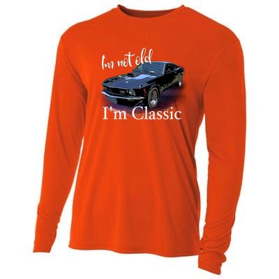 IM Not Old IM Classic Retro Muscle Car Art Birthday Cooling Performance Long Sleeve Crew