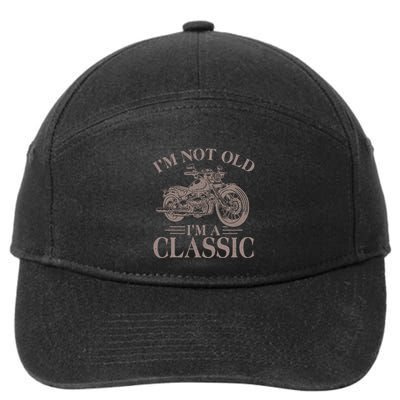 IM Not Old IM Classic Motocycle Biker 7-Panel Snapback Hat