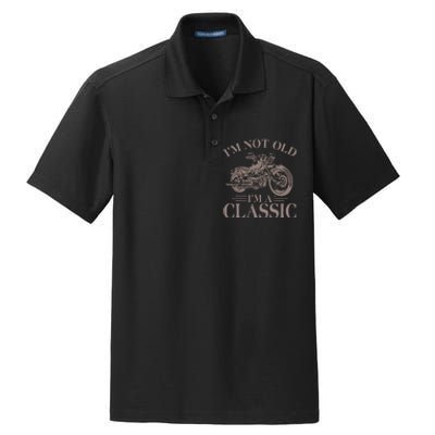 IM Not Old IM Classic Motocycle Biker Dry Zone Grid Polo