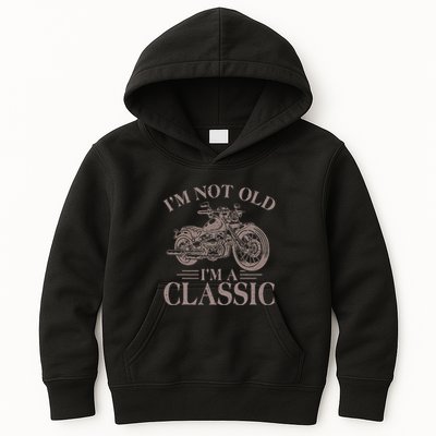 IM Not Old IM Classic Motocycle Biker Kids Hoodie