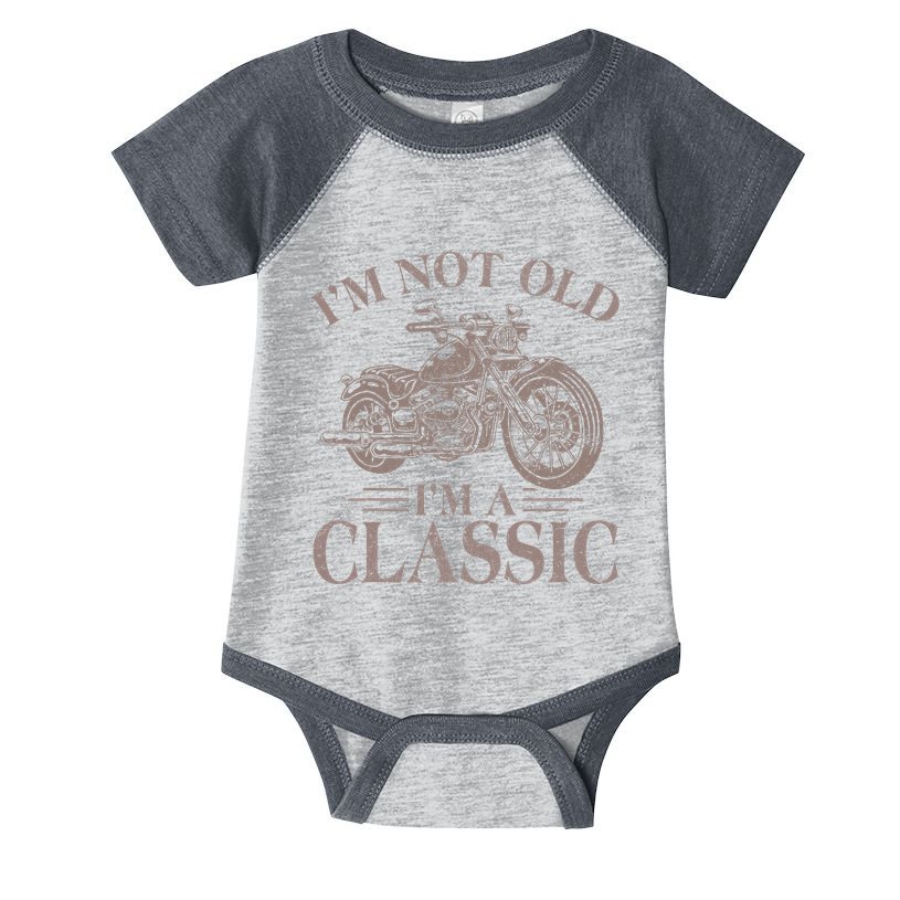 IM Not Old IM Classic Motocycle Biker Infant Baby Jersey Bodysuit