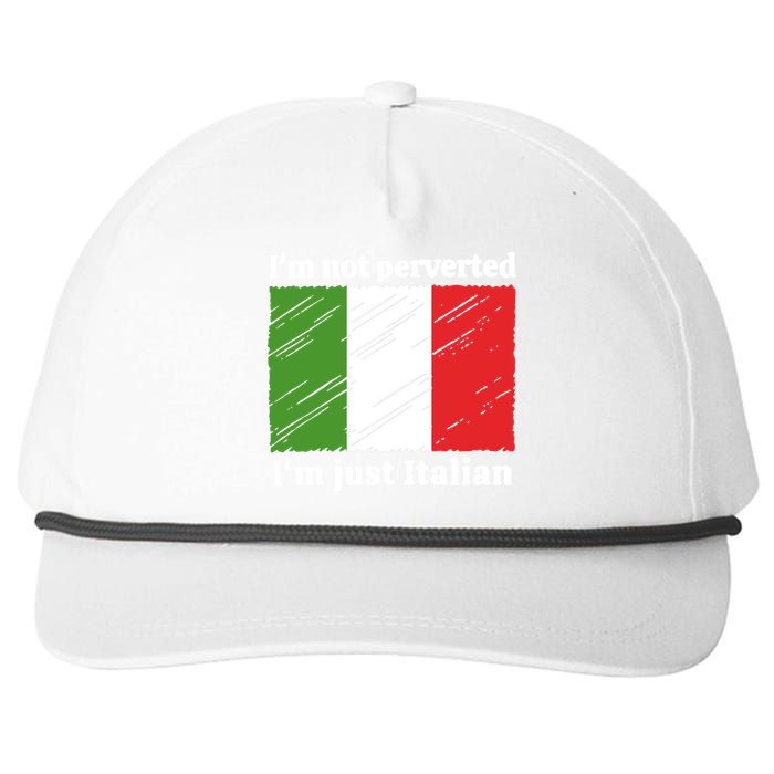 Im Not Perverted Just Italian Snapback Five-Panel Rope Hat