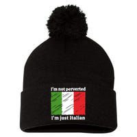 Im Not Perverted Just Italian Pom Pom 12in Knit Beanie