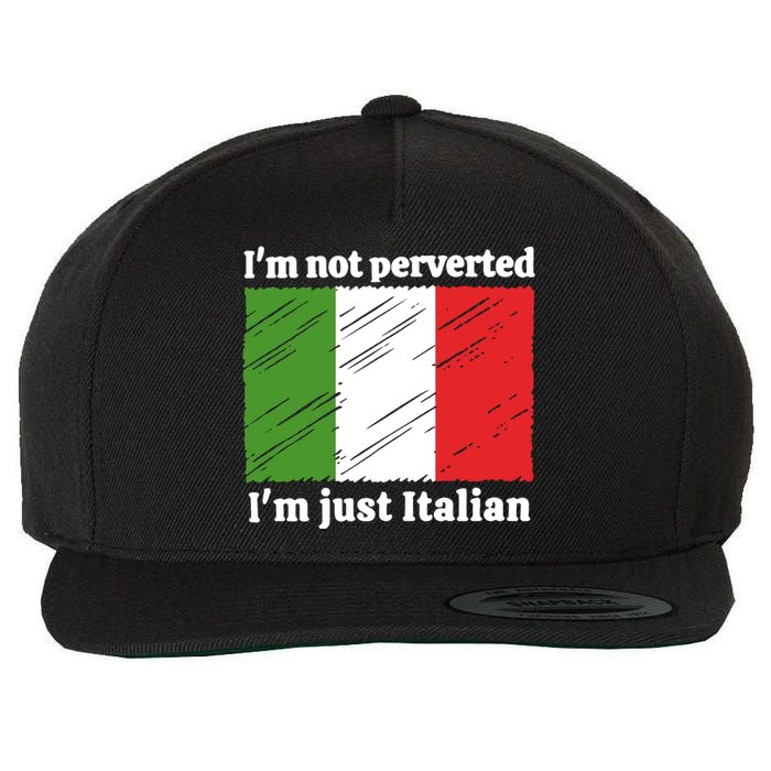 Im Not Perverted Just Italian Wool Snapback Cap