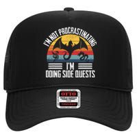 IM Not Procrastinating IM Doing Side Quests Rpg Dice Game High Crown Mesh Back Trucker Hat