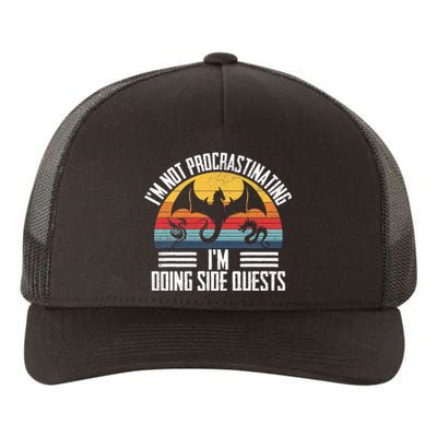 IM Not Procrastinating IM Doing Side Quests Rpg Dice Game Yupoong Adult 5-Panel Trucker Hat