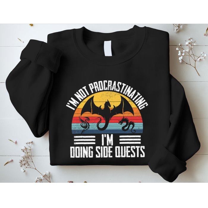 IM Not Procrastinating IM Doing Side Quests Rpg Dice Game Sweatshirt
