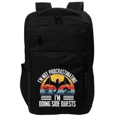 IM Not Procrastinating IM Doing Side Quests Rpg Dice Game Impact Tech Backpack