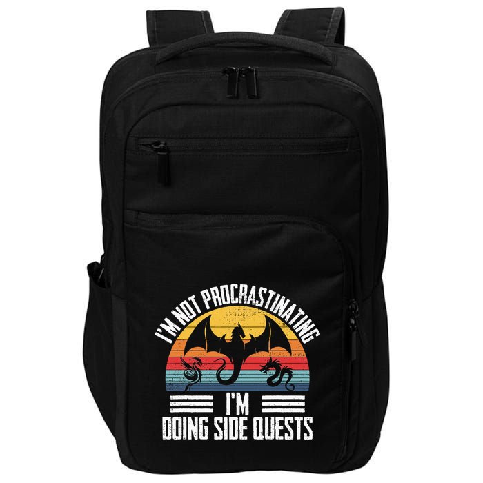 IM Not Procrastinating IM Doing Side Quests Rpg Dice Game Impact Tech Backpack