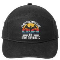 IM Not Procrastinating IM Doing Side Quests Rpg Dice Game 7-Panel Snapback Hat