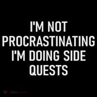 I'm Not Procrastinating I'm Doing Side Quests, Funny Gamer 16 in Basic Backpack