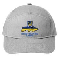 I’M Not Playing Cards Zelensky Trump 7-Panel Snapback Hat