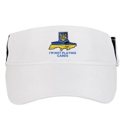 I’M Not Playing Cards Zelensky Trump Adult Drive Performance Visor