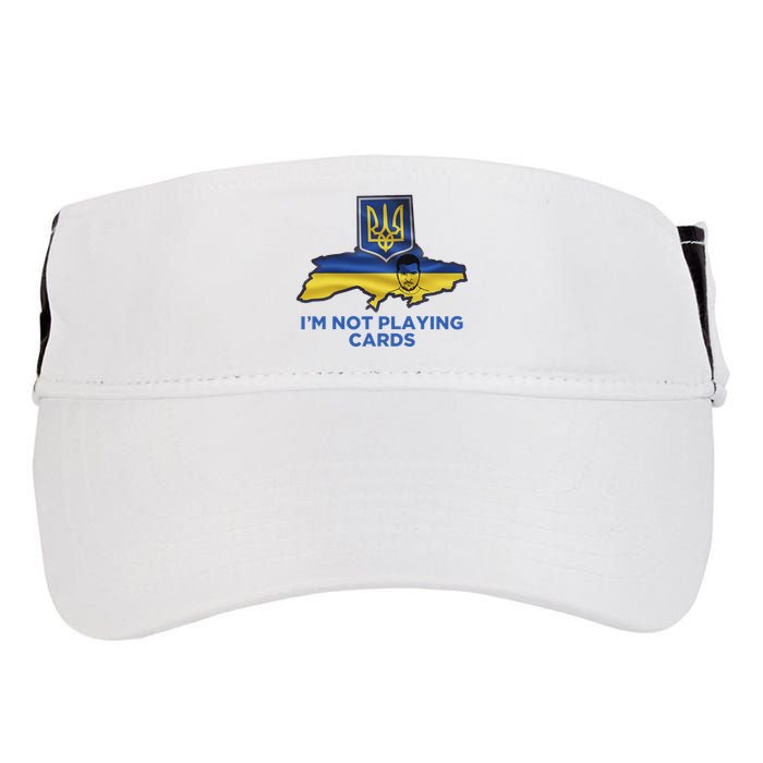 I’M Not Playing Cards Zelensky Trump Adult Drive Performance Visor