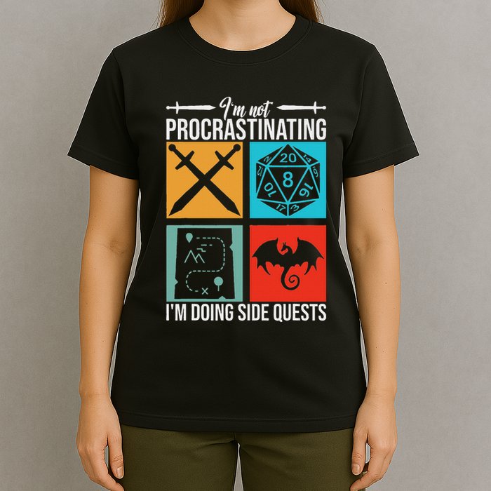 IM Not Procrastinating IM Doing Side Quests For Rpg Gamers T-Shirt
