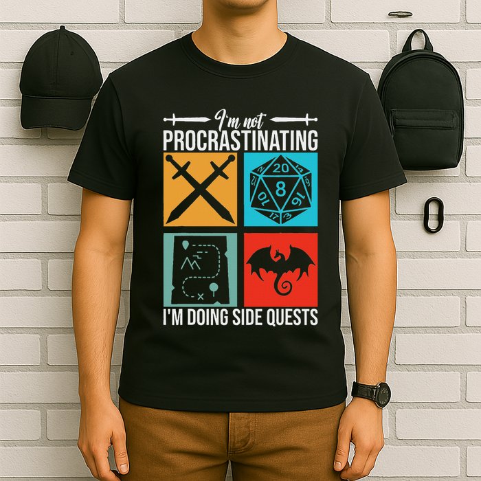 IM Not Procrastinating IM Doing Side Quests For Rpg Gamers T-Shirt