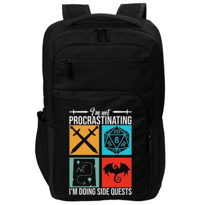 IM Not Procrastinating IM Doing Side Quests For Rpg Gamers Impact Tech Backpack