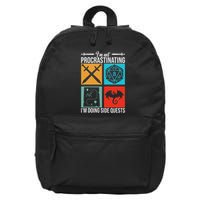 IM Not Procrastinating IM Doing Side Quests For Rpg Gamers 16 in Basic Backpack